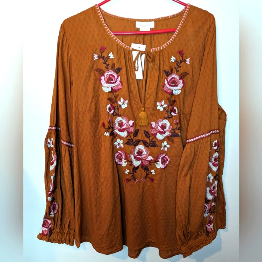 City Chic Starling Reine floral blouse NWT size 16